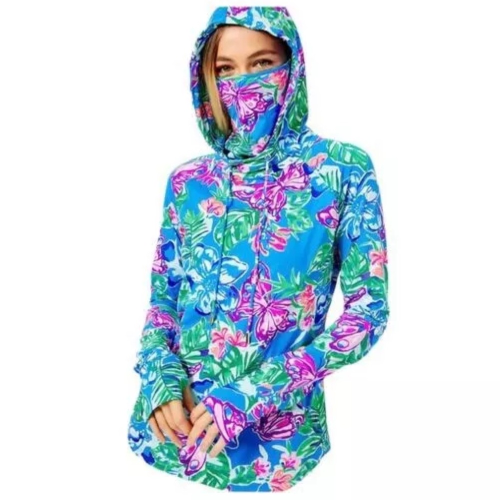 Lilly Pulitzer UPF 50+ ChillyLilly Lilblock Popover Hooded with Mask